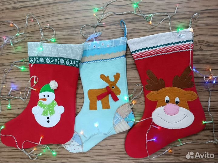 Носки новогодние. Упаковка для подарка
