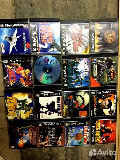 Playstation 1 игры на дисках