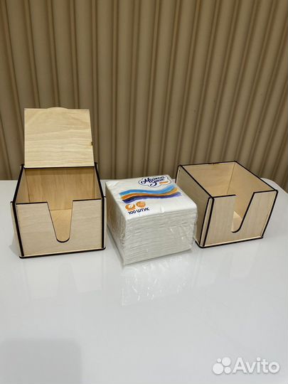 Салфетница из дерева