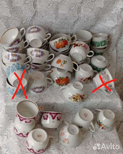 Кружки бокалы чашки СССР Вербилки, лфз, Дулево