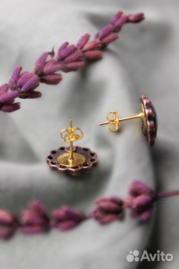 Комплект серьги и кулон / ручная работа