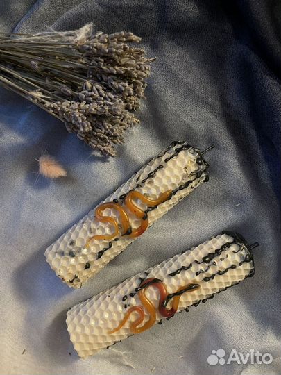 Медовые свечи ручной работы