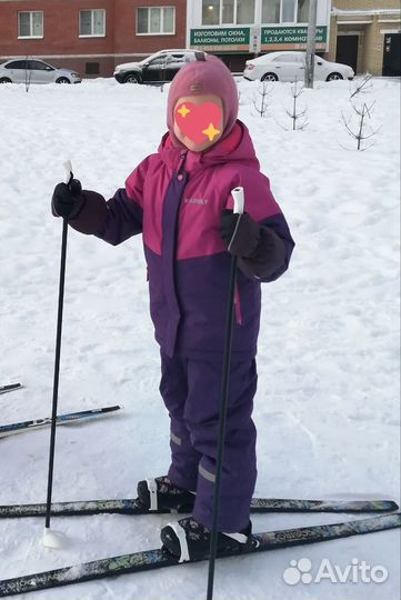 Детские лыжи 140 см с универсальным креплением