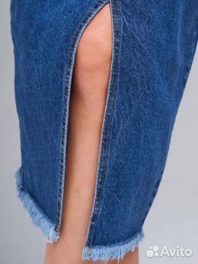 Юбка джинсовая миди новая