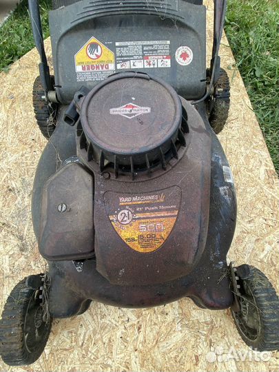 Газонокосилка бензиновая yard machines 158