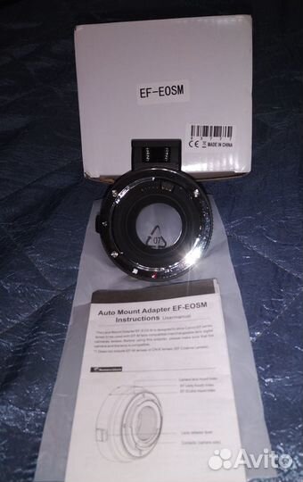 Переходное автофокусное кольцо-адатер EF-EOS M для