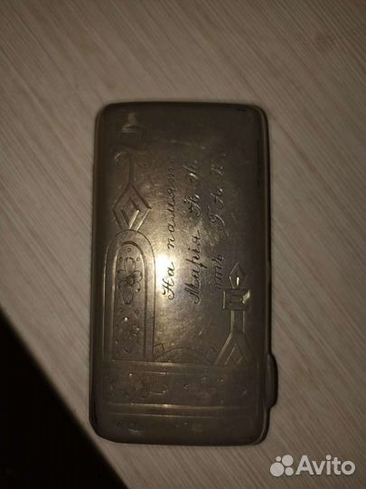 Портсигар серебро 84 (таблетница)