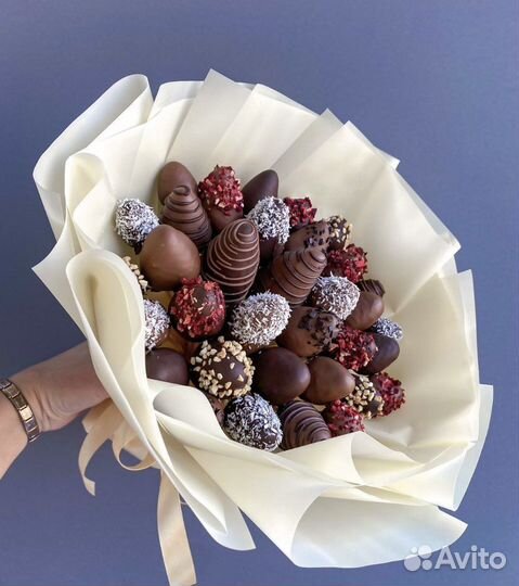 Букет из клубники в шоколаде