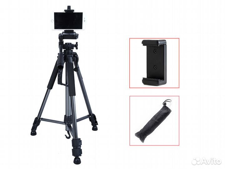 Штатив 150 см для фотоаппарата, смартфона, камеры