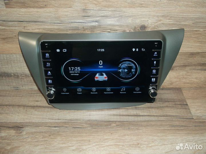 Магнитола Mitsubishi Lancer 9 Android с крутилками