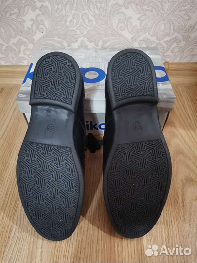 Туфли kapika чёрные для мальчика 37