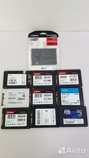 SSD накопители 480/512Gb неисправные лот 10шт