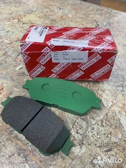 Тормозные колодки lexus es camry v30