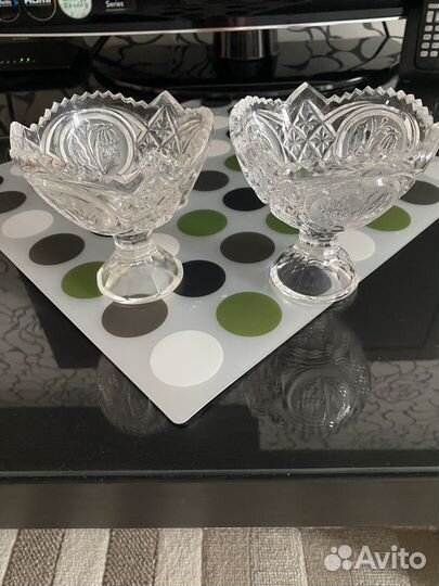 Ваза конфетница хрустальная