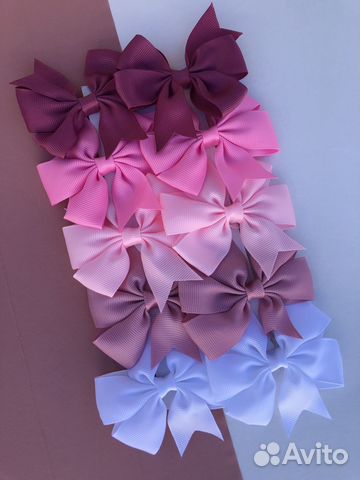 Бантики для волос на зажиме