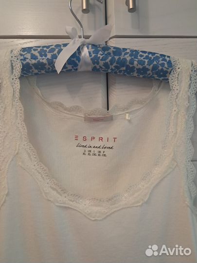 Майка топ в рубчик esprit