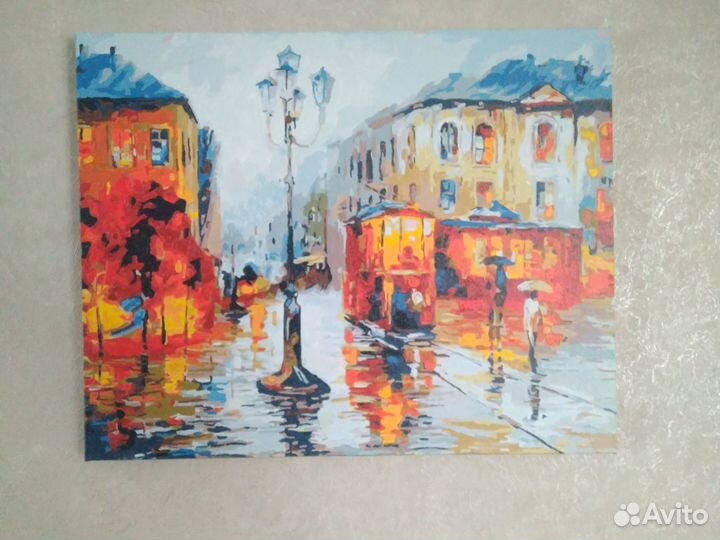 Картина по номерам нарисованная