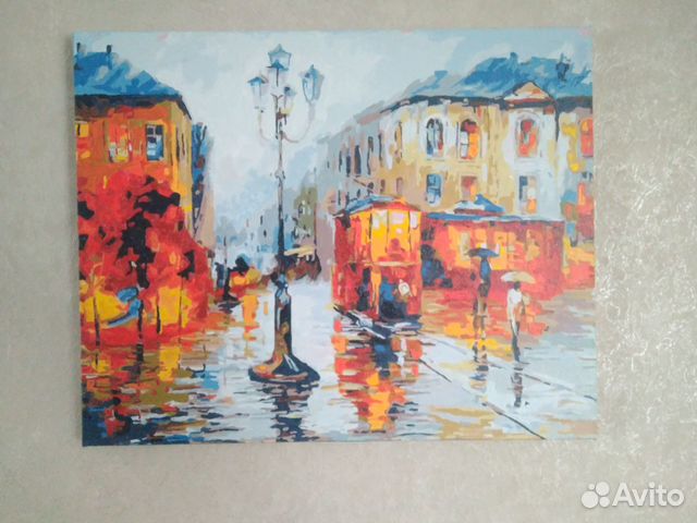 Картина по номерам нарисованная