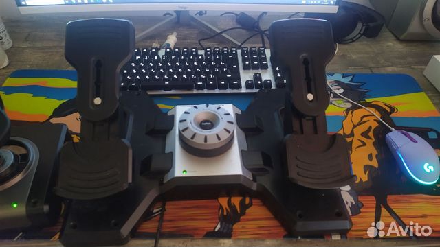 Logitech saitek x52 pro + pro flight rudder pedals купить в Красноярске ...
