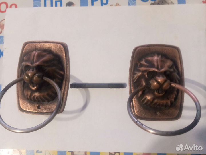 Дверные ручки литые стальные