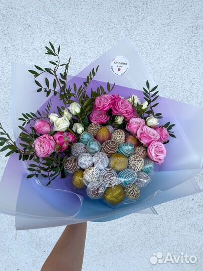 Букет из клубники в шоколаде