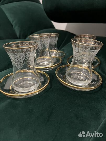 Чайные чашки с блюдцами набор комплект