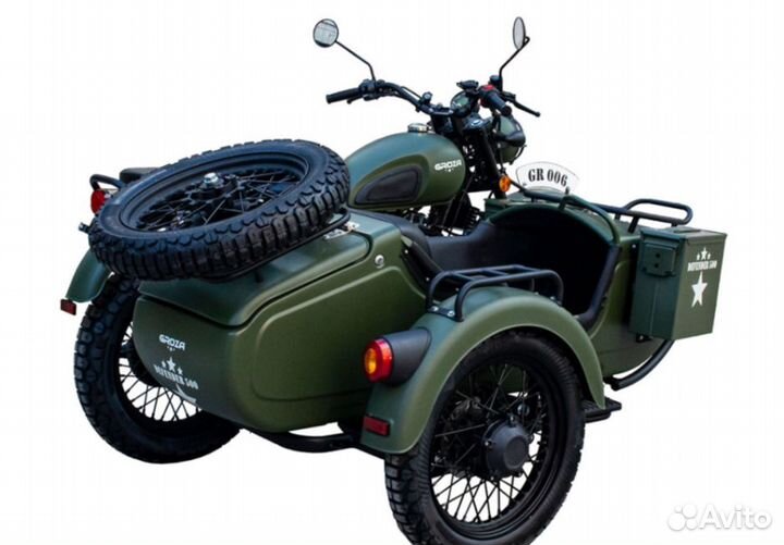 Мотоцикл с коляской groza defender 500 (4T EFI) (2