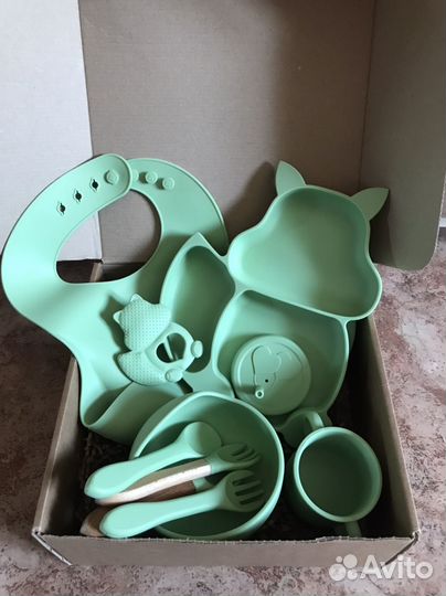 Детская силиконовая посуда мурмэн