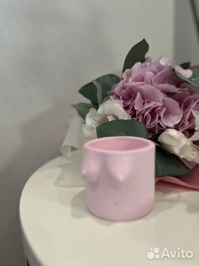 Стаканчик для свечей из гипса