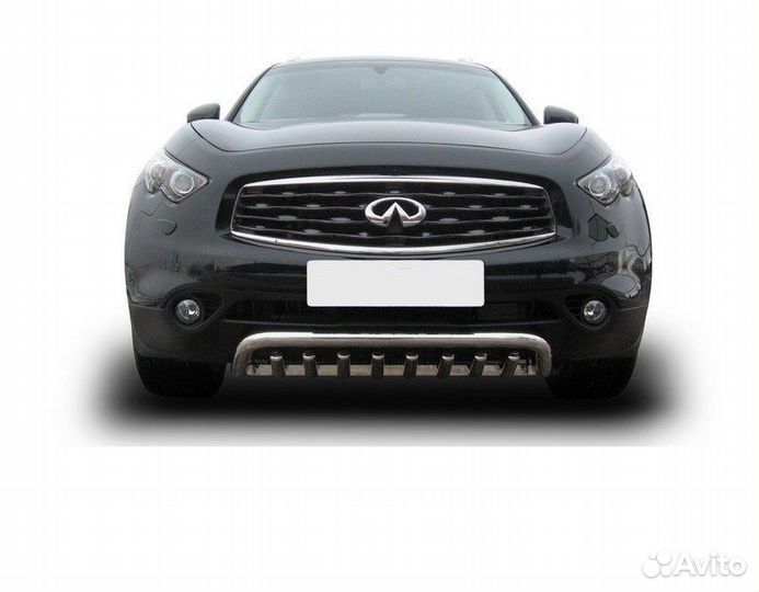 Защита переднего бампера Infiniti FX-35; FX-50 (20
