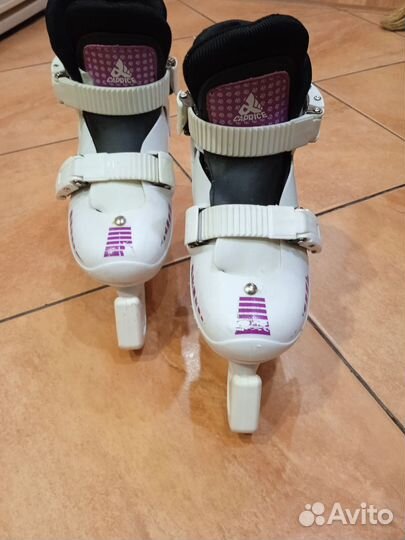 Коньки детские раздвижные 32 -33