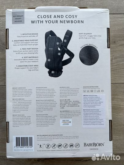 Рюкзак кенгуру babybjorn mini