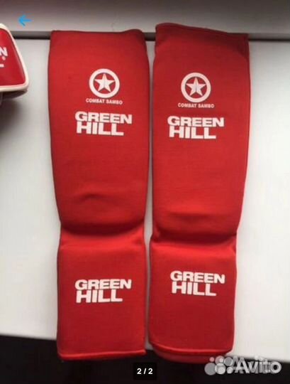 Защита голени + стопа для боевого самбо Green Hill