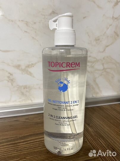 Topicrem гель 2 в 1, 500мл