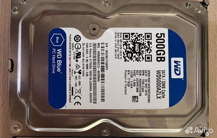 Очистительжесткий диск 500 Gb