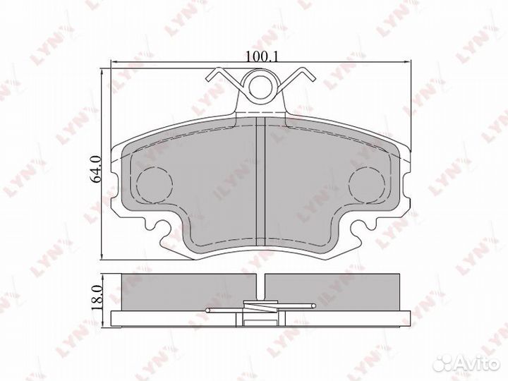 Колодки тормозные дисковые перед BD-6301 LY