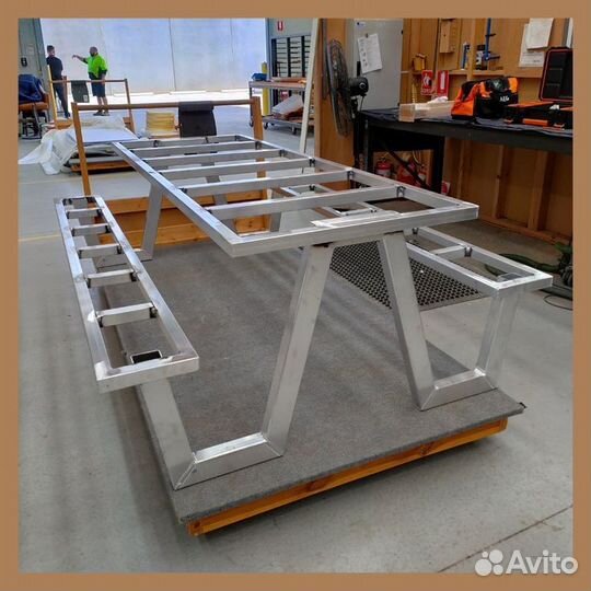 Подстолье лофт, стол, скамья, стелаж