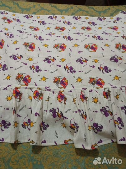 Штора, накидка на кровать,диван в детскую комнату