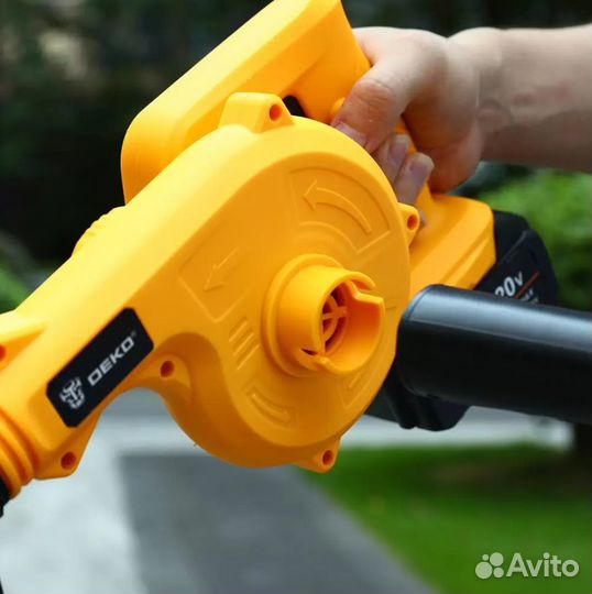 Воздуходувка садовая аккумуляторная deko dkbl20, 2