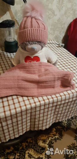 Комплект шапка и шарф новый для девочки