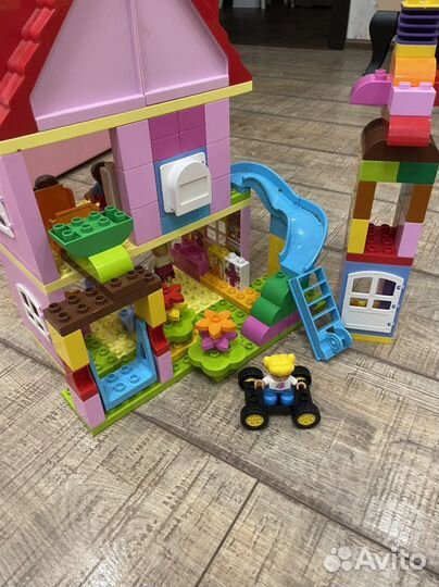 Lego duplo модульный дом+детская площадка