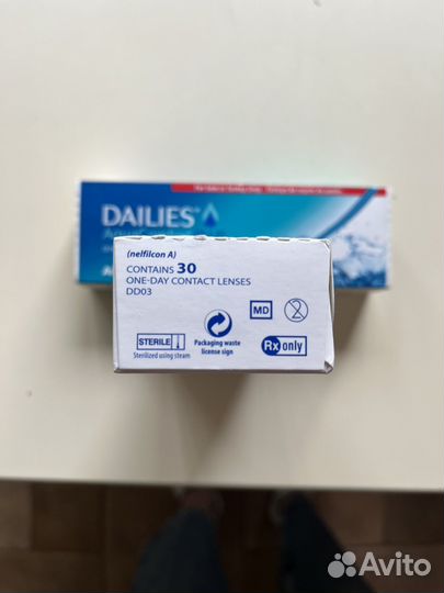 Линзы однодневные Dailies -4,25