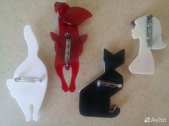 Броши акриловые