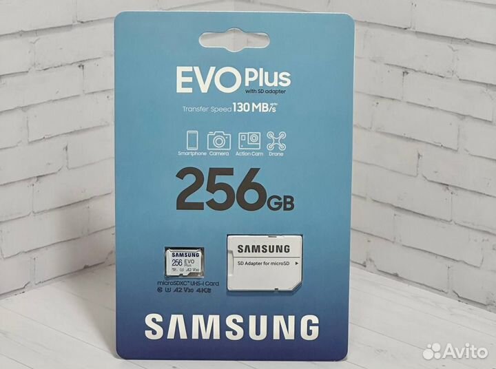 Samsung Evo Plus 256gb Microsd Go Pro DJI Camera