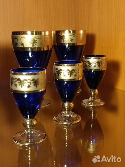 Рюмки бокалы фужеры богемия
