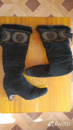 Натуральная замша, мех, вышивка Для рукоделия