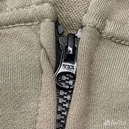 Зип худи stone island + термопатч зеленая