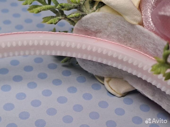 Ободок весенний розовый