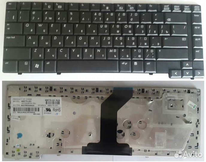 Клавиатура HP 6730B 6735B 6531B 6730p 6530B 6535B