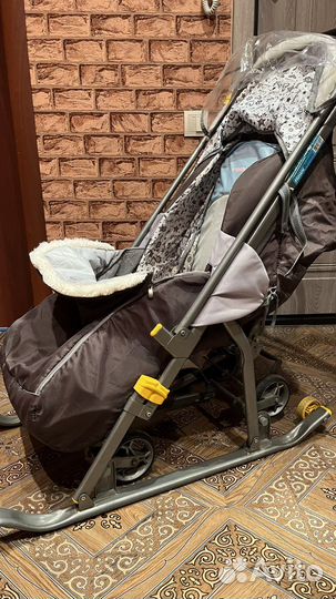 Детские санки коляска бу